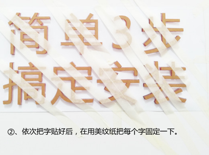 PVC字安装