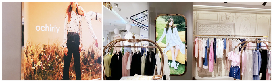时尚魅力（ochirly）欧时力服装店软膜灯箱展示效果图